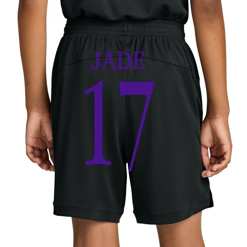 Personalized Senior Football Support Graphic – Custom Name & Number Kids Shorts - Back 1