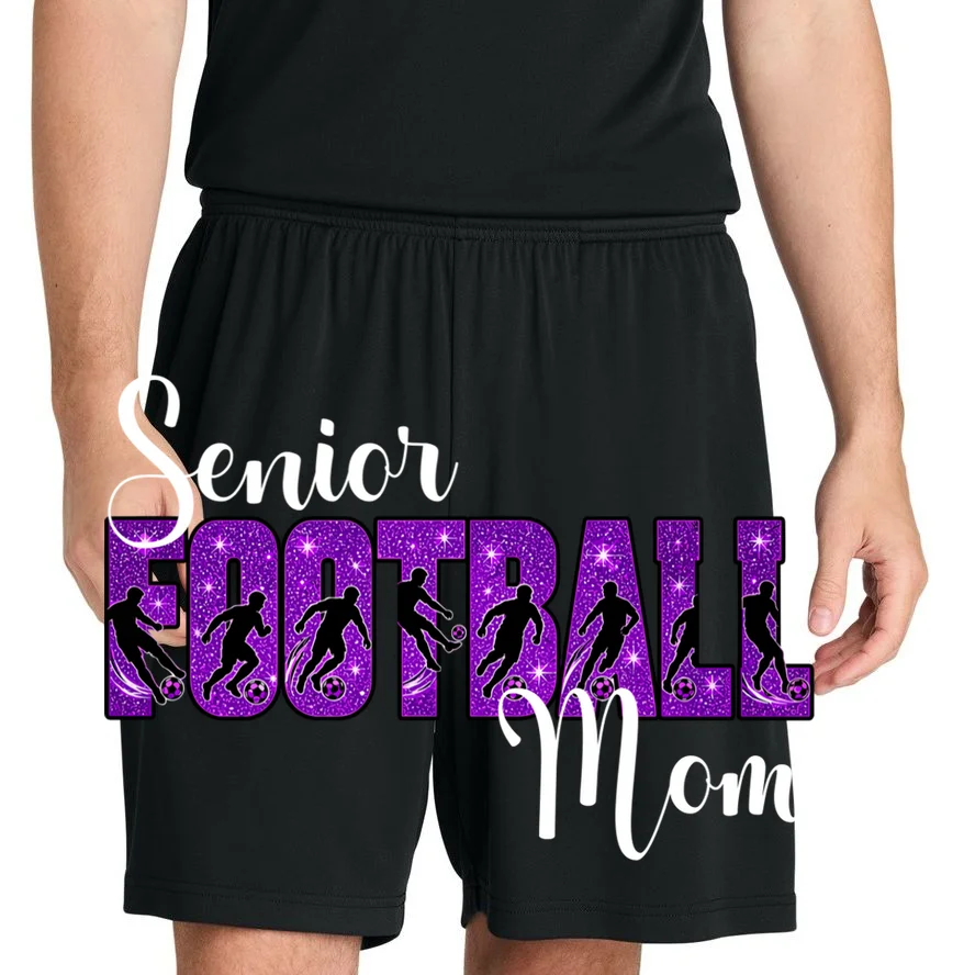 Personalized Senior Football Support Graphic – Custom Name & Number Men's Shorts - Front 1