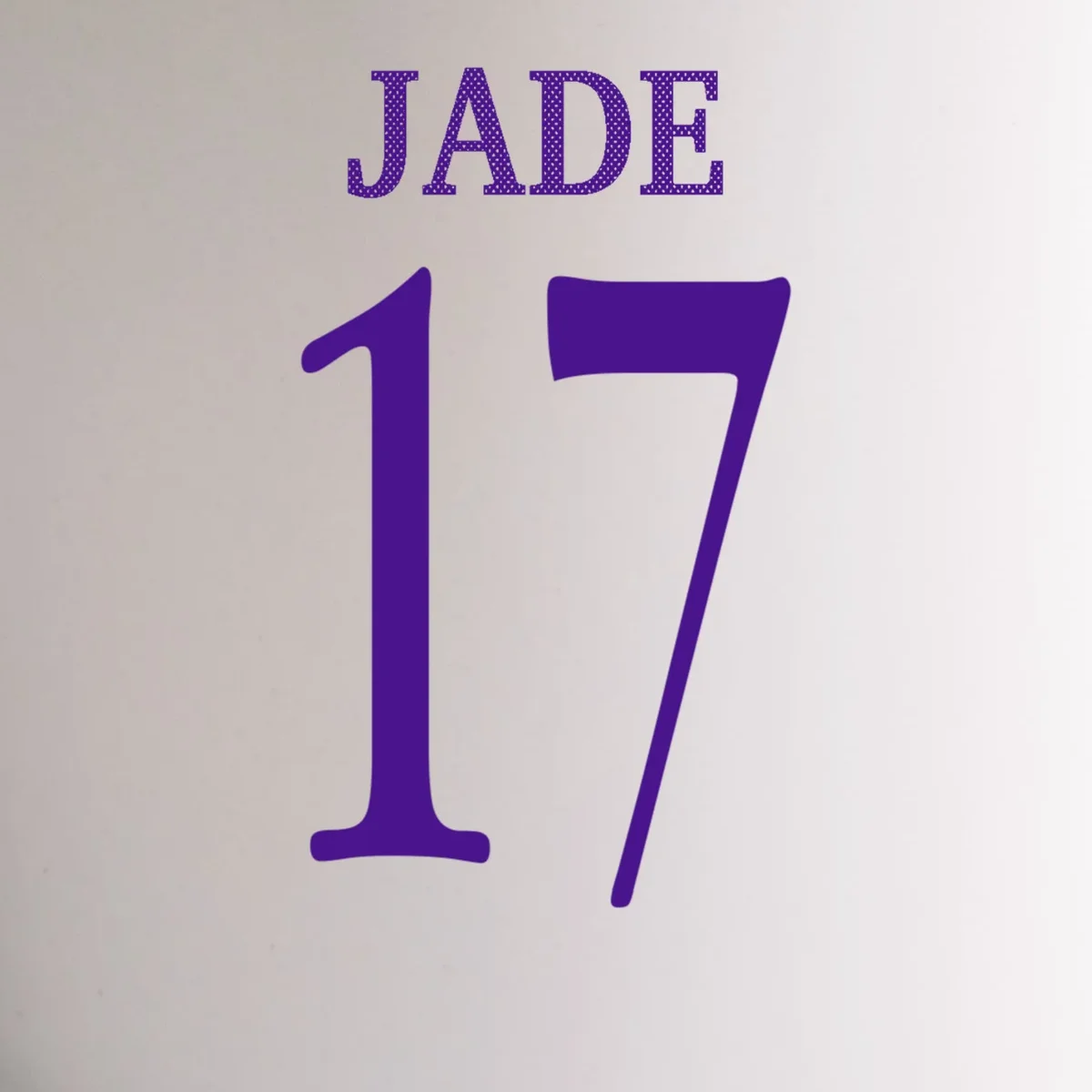 Personalized Senior Football Support Graphic – Custom Name & Number Mug - Back - Close-up