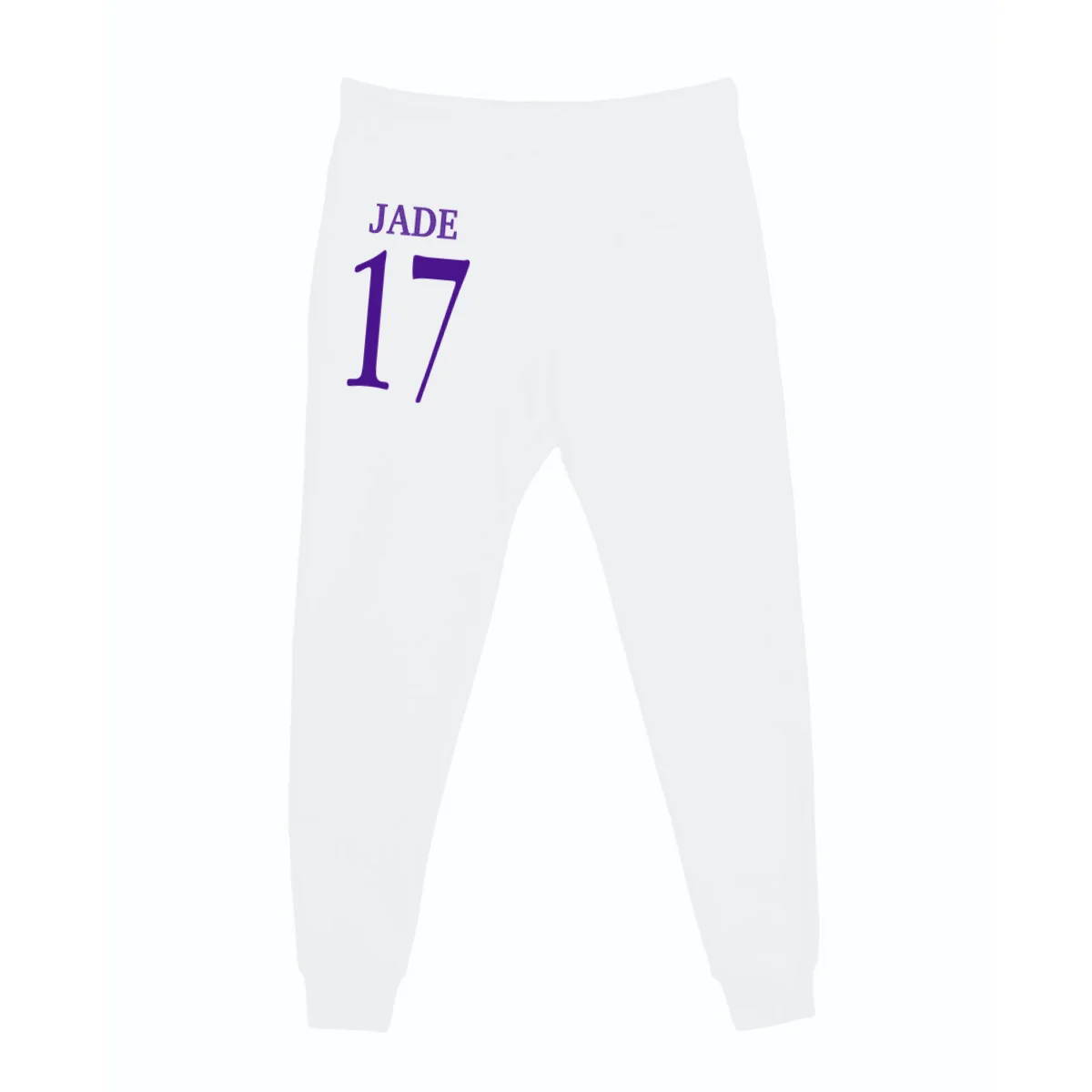 Personalized Senior Football Support Graphic – Custom Name & Number Men's Sweatpants - Back