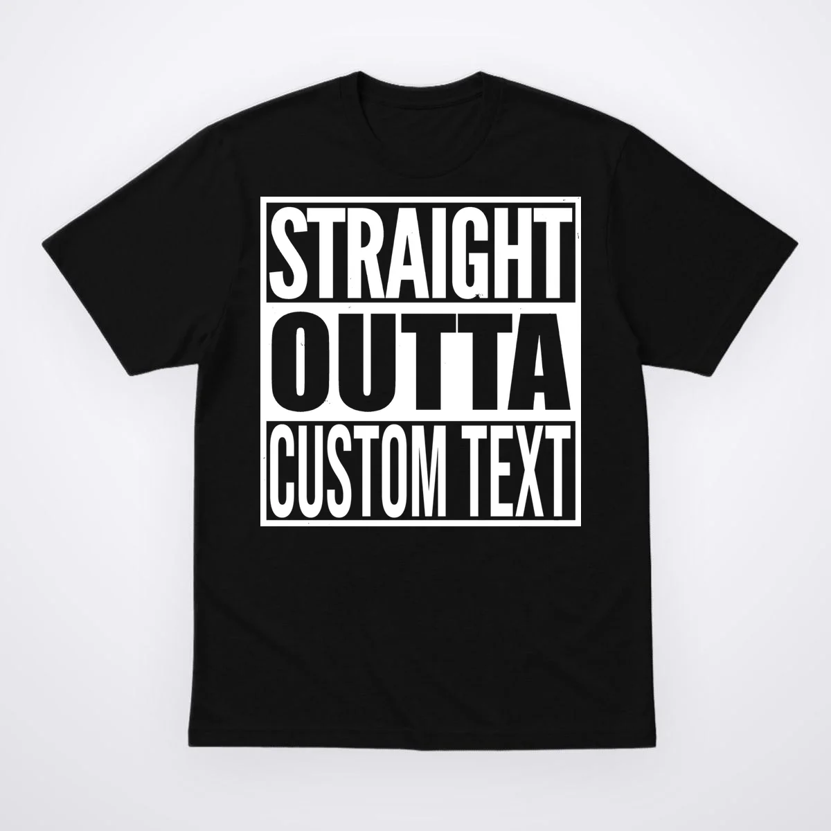Straight Outta Personalized T-Shirt - Front