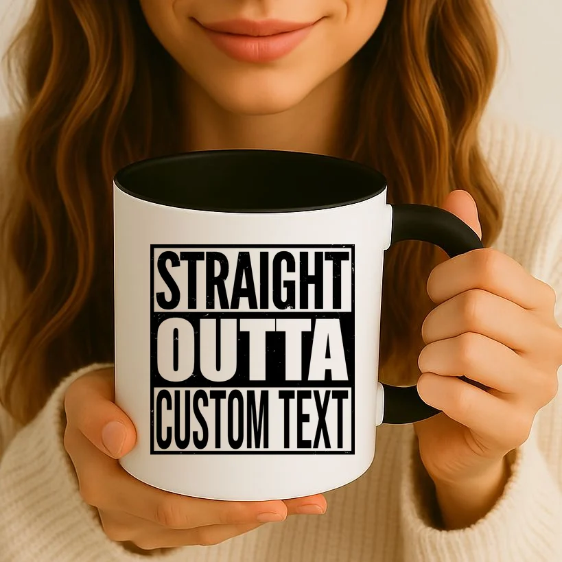 Straight Outta Personalized Coffee Mug - Front 2