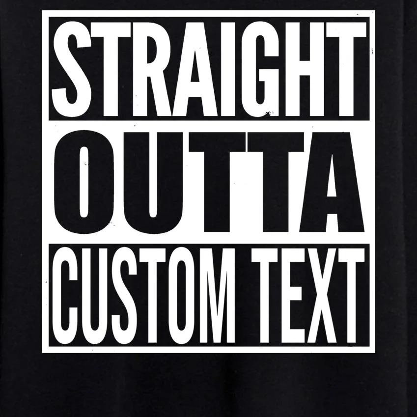 Straight Outta Personalized Men's Sweatsuit - Front - Close-up