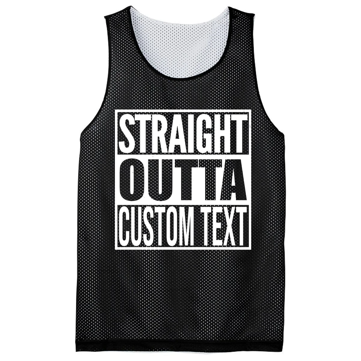 Straight Outta Personalized Men's Basketball Jersey - Front