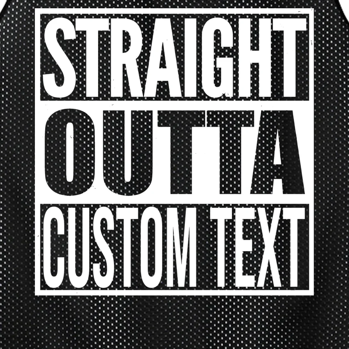 Straight Outta Personalized Men's Basketball Jersey - Front - Close-up
