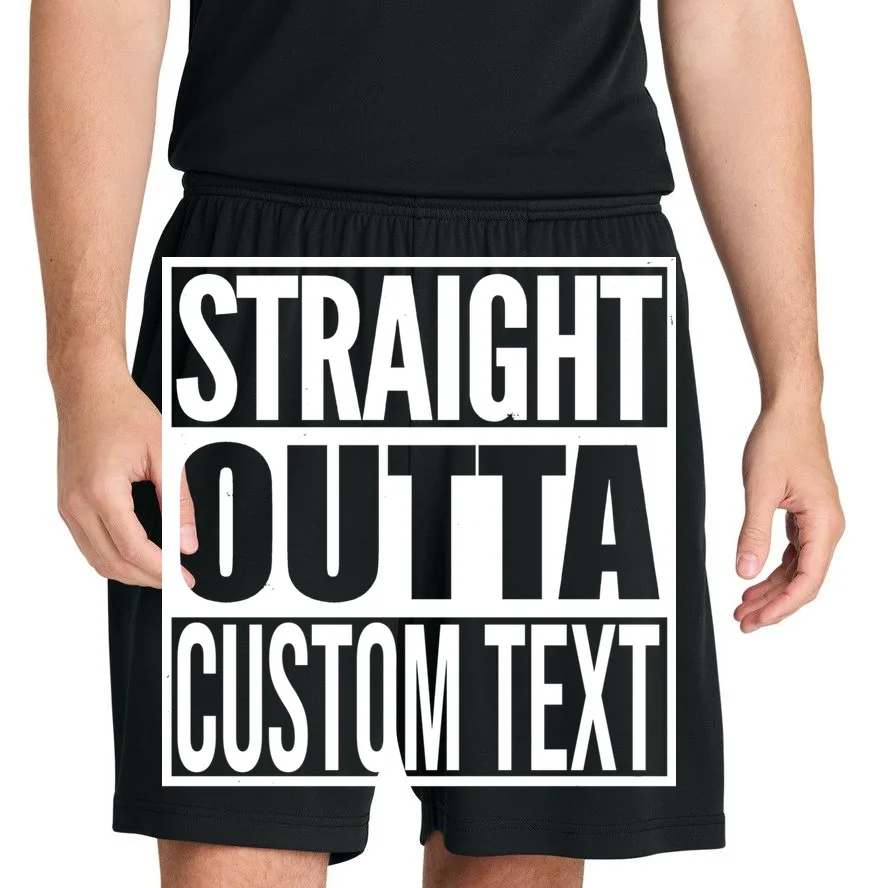 Straight Outta Personalized Men's Shorts - Front 1