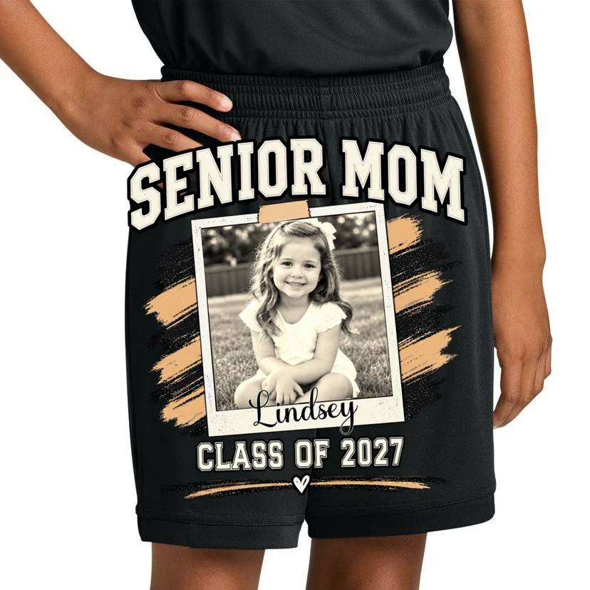 Senior Mom Class Of Personalized Kids Shorts - Front 1