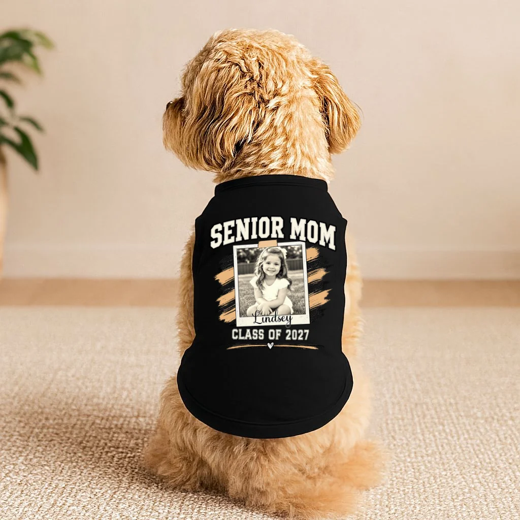 Senior Mom Class Of Personalized Doggie Tank - Front 1