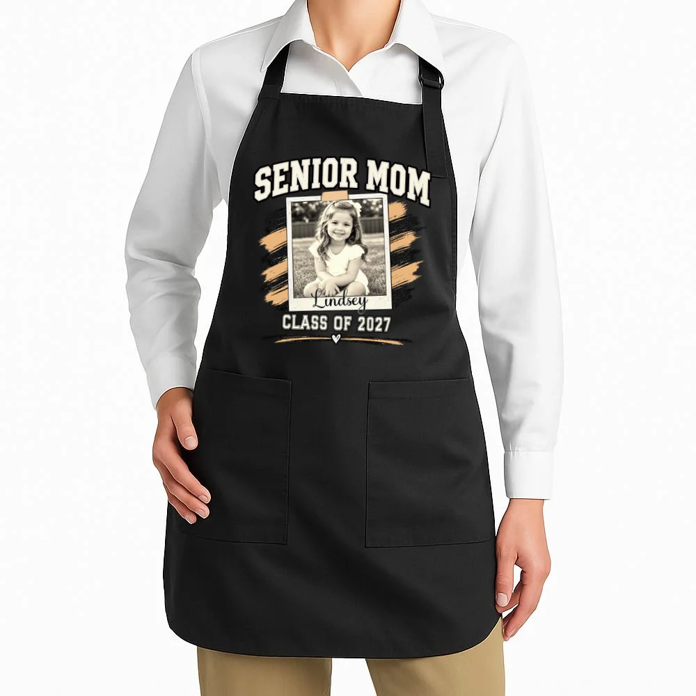 Senior Mom Class Of Personalized Apron - Front 1