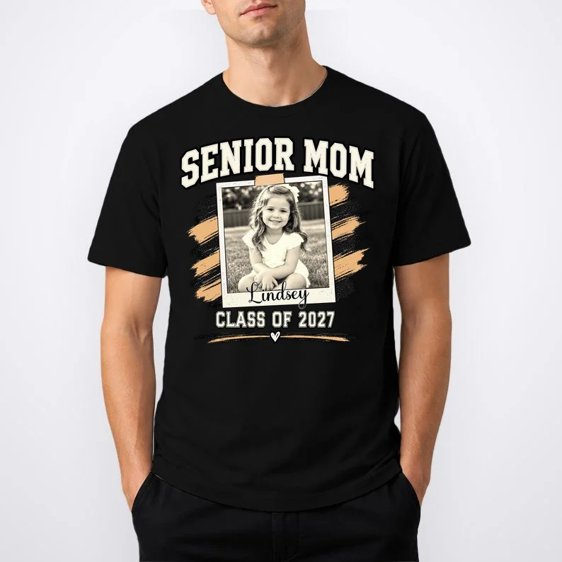 Senior Mom Class Of Personalized T-Shirt - Front 1