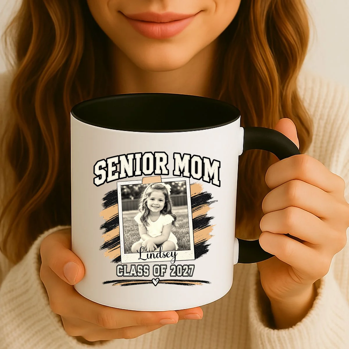 Senior Mom Class Of Personalized Coffee Mug - Front 2