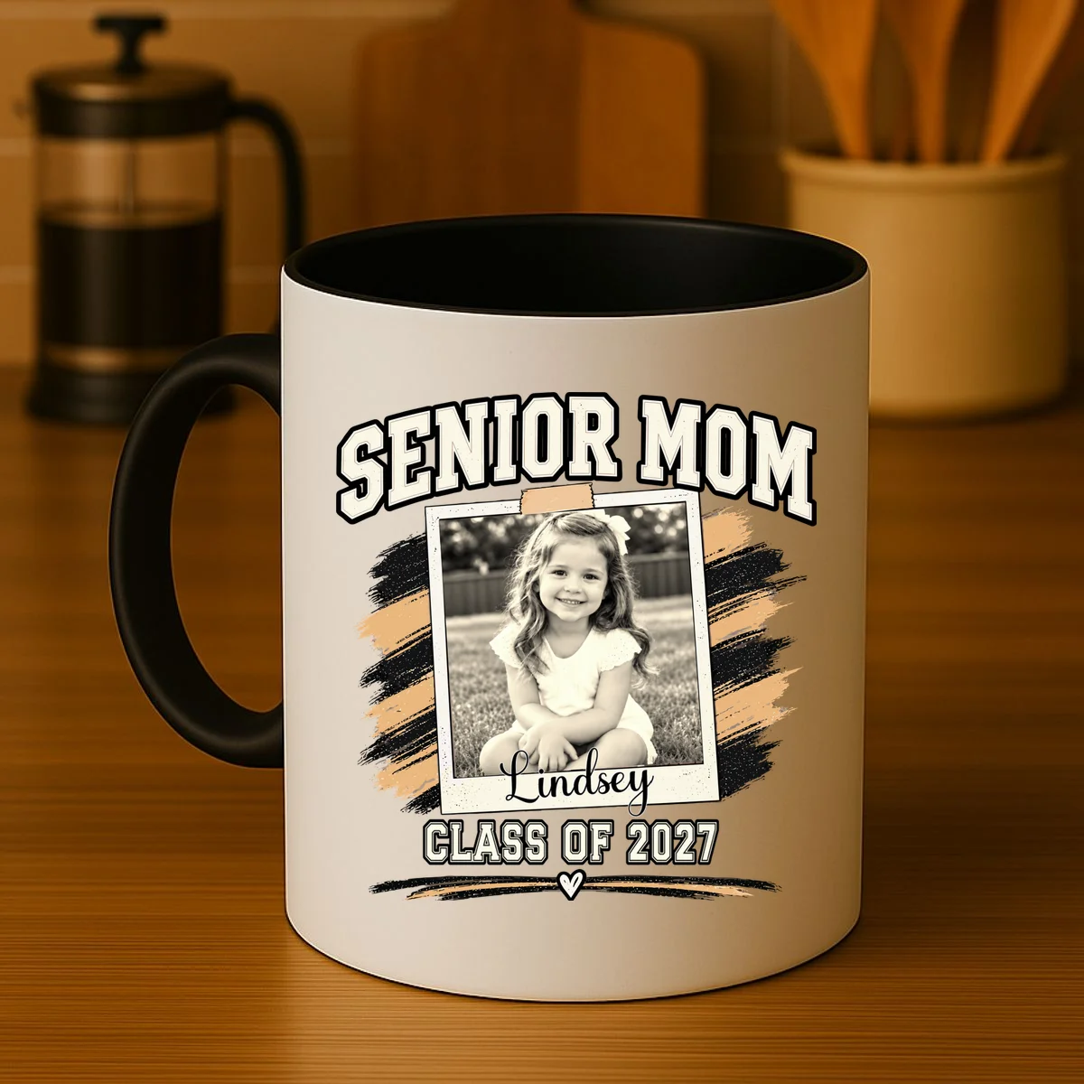 Senior Mom Class Of Personalized Coffee Mug - Front 3