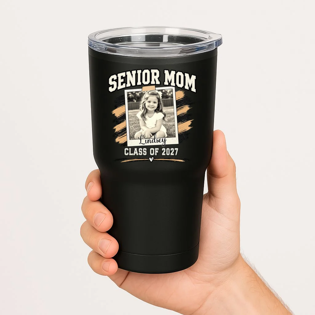 Senior Mom Class Of Personalized 20oz Tumbler - Front 1