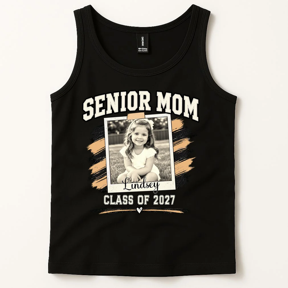 Senior Mom Class Of Personalized Tank Top - Front 1