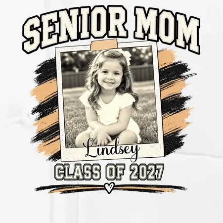 Senior Mom Class Of Personalized Men's Chef Coat - Front - Close-up