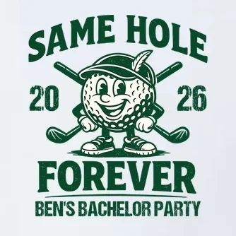 Same Hole Forever Funny Bachelor Golf Men's Polo - Front - Close-up