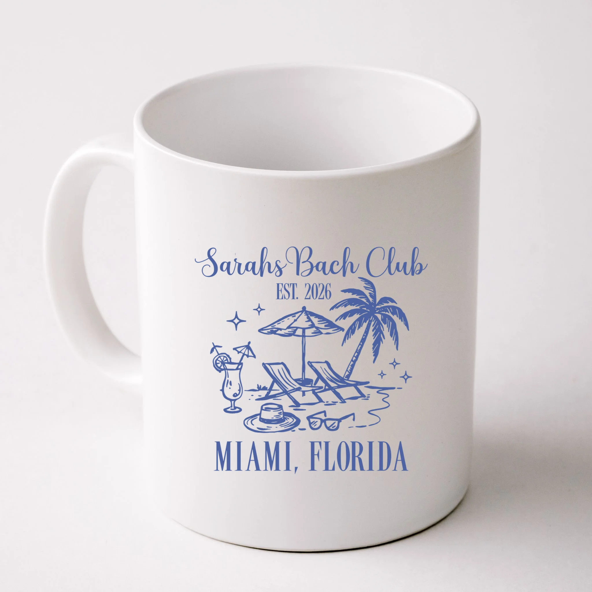 Custom Name Bach Club Personalized Bachelorette Mug - Front