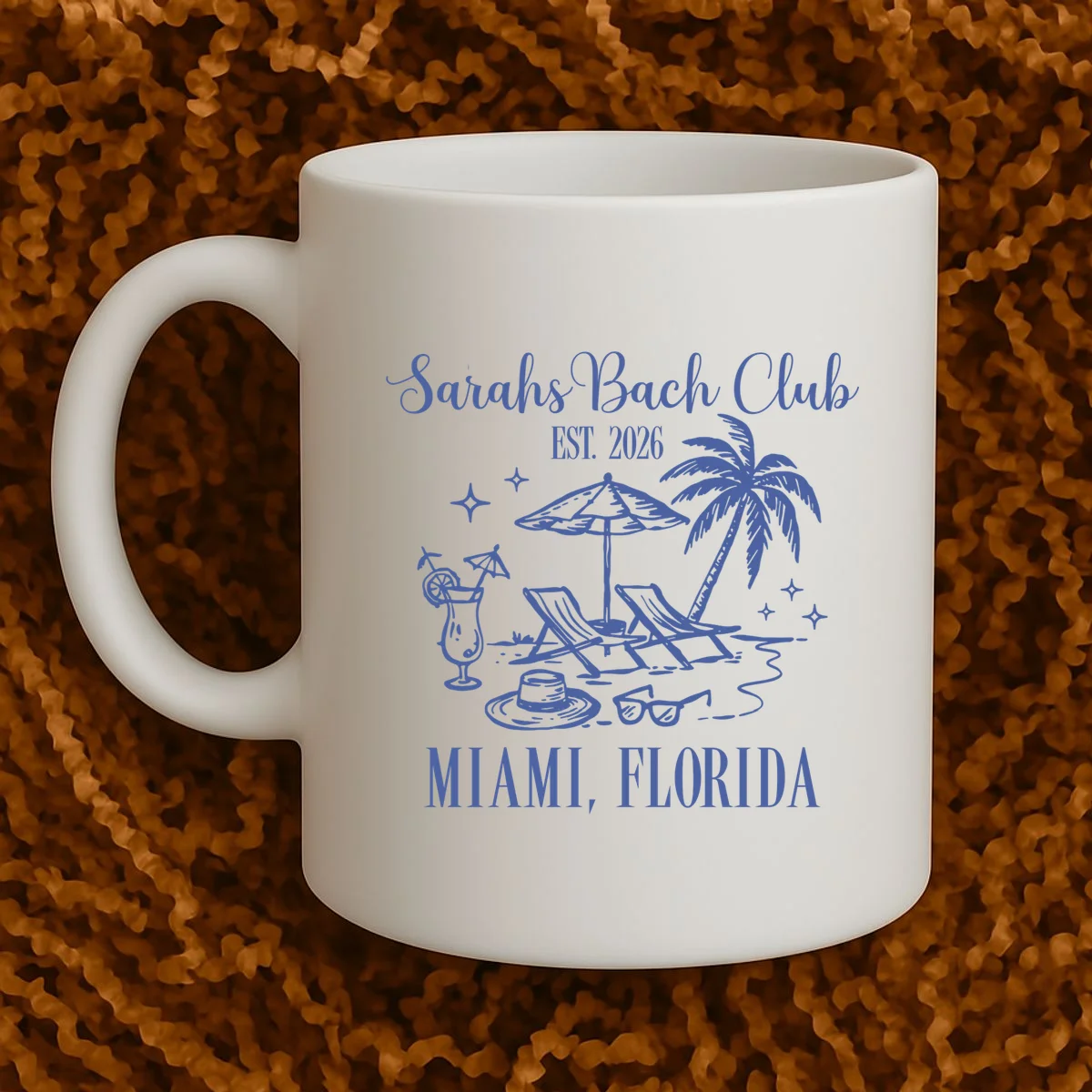 Custom Name Bach Club Personalized Bachelorette Mug - Front 1