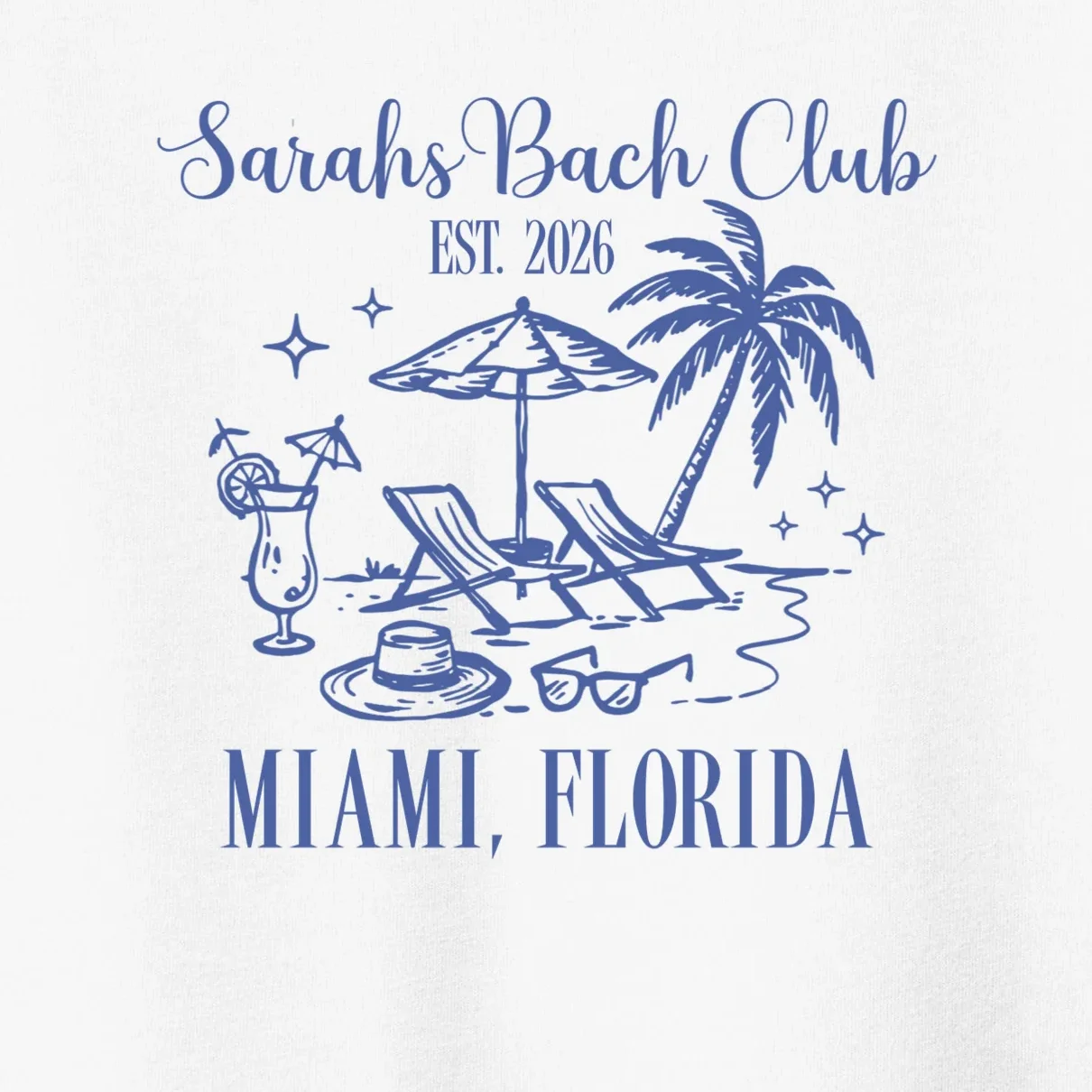 Custom Name Bach Club Personalized Bachelorette Toddler T-Shirt - Front - Close-up