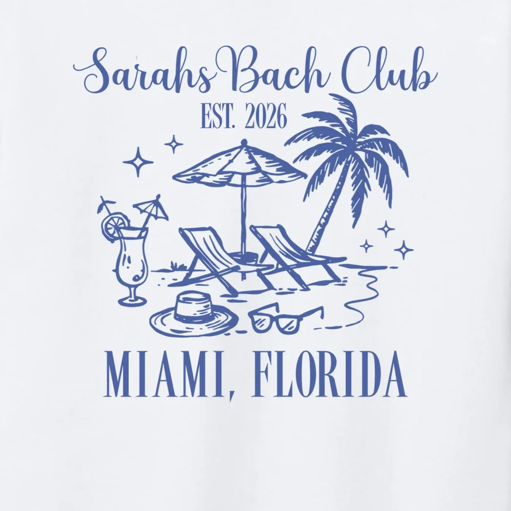 Custom Name Bach Club Personalized Bachelorette Kids Long Sleeve Pajamas - Front - Close-up