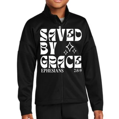 Saved By Grace Cute Custom Verses Bible Book Chapter Verses Kids Jacket Front