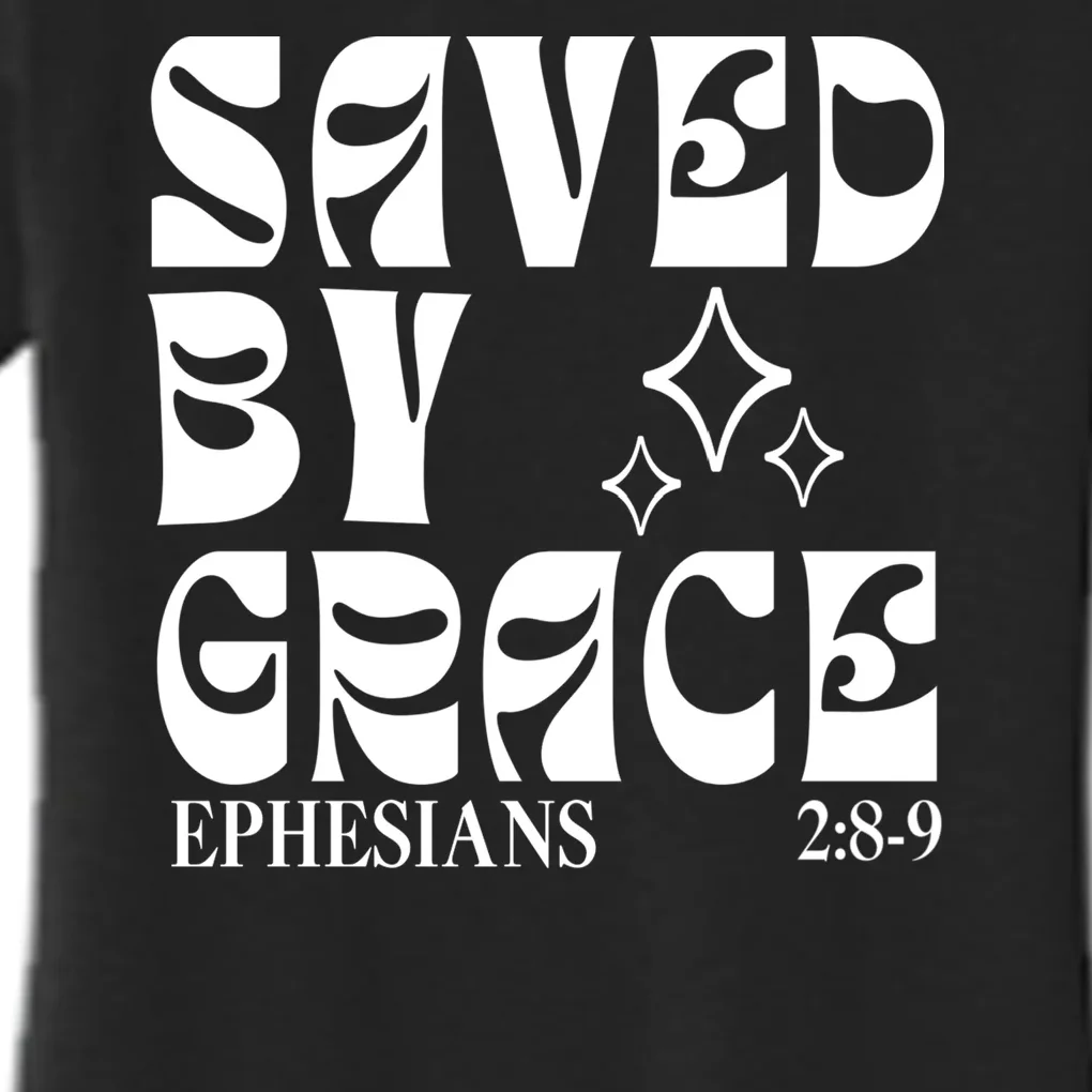 Saved By Grace Cute Custom Verses Bible Book Chapter Verses Women's Flannel Pajama Set - Front - Close-up
