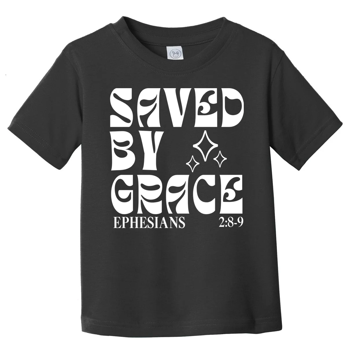 Saved By Grace Cute Custom Verses Bible Book Chapter Verses Toddler T-Shirt - Front