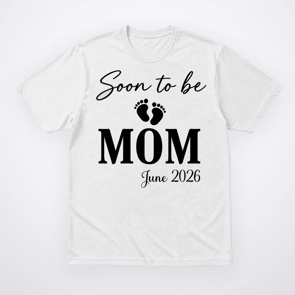 Soon to Be Mom & Dad Personalized Pregnancy Announcement Gift - Custom Baby Announcement Design Men's T-Shirt Front