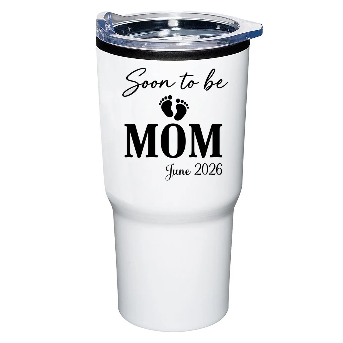 Soon to Be Mom & Dad Personalized Pregnancy Announcement Gift - Custom Baby Announcement Design 20oz Tumbler Front
