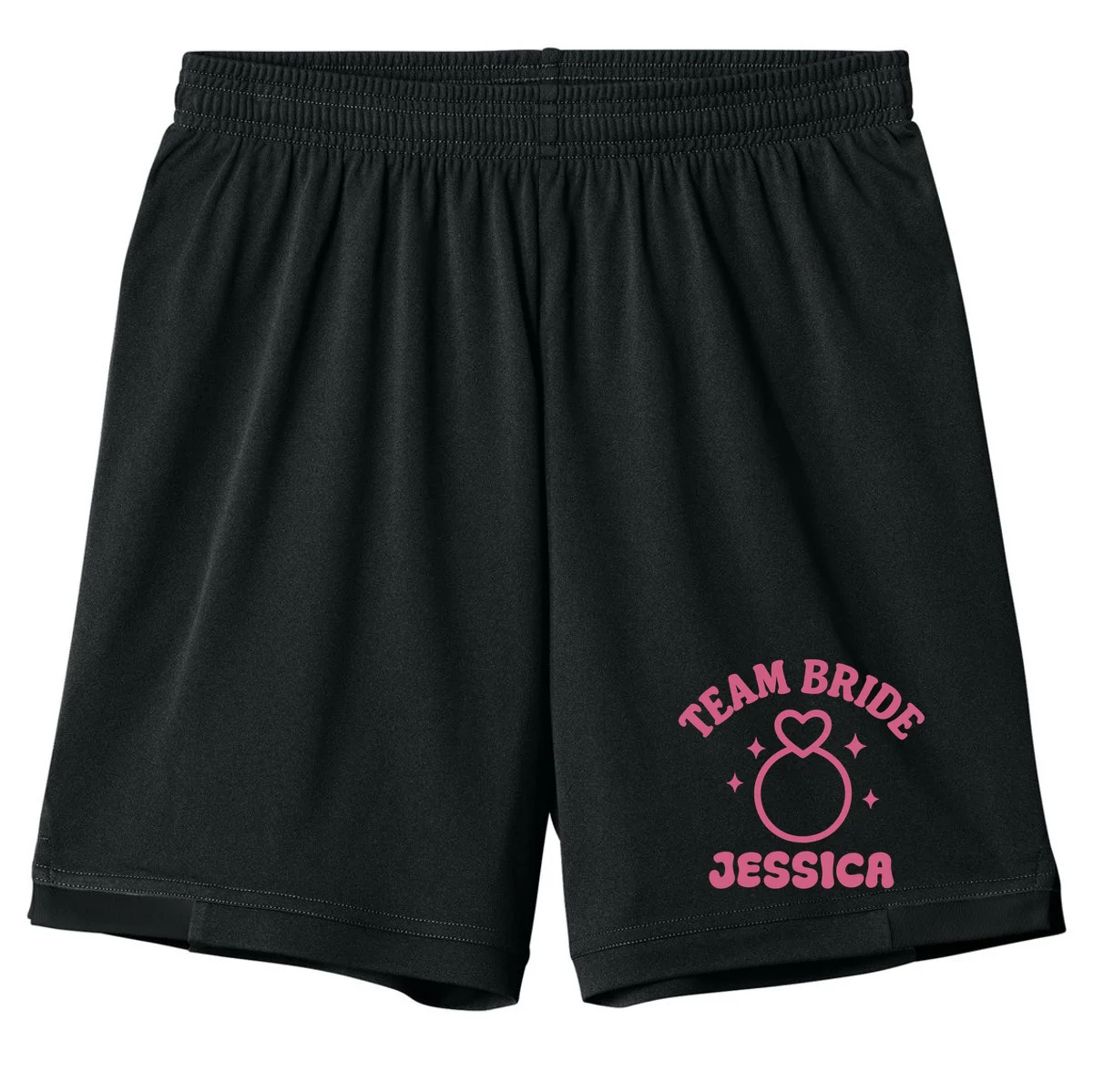 Team Bride Custom Bachelorette Kids Shorts - Front