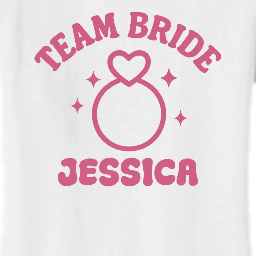 Team Bride Custom Bachelorette Women's Flannel Pajama Set - Front - Close-up
