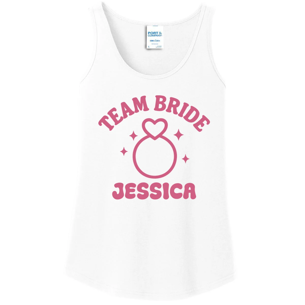 Team Bride Custom Bachelorette Women's Tank Top - Front
