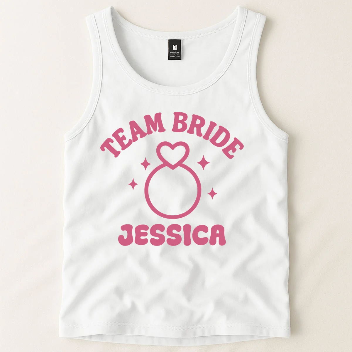 Team Bride Custom Bachelorette Tank Top - Front 1
