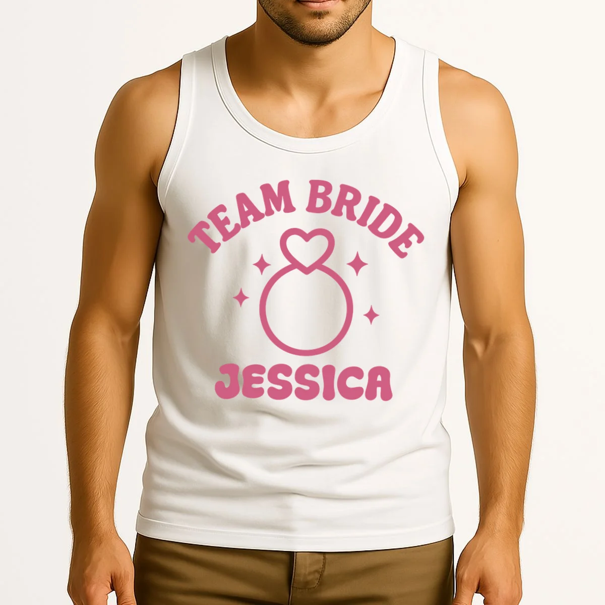 Team Bride Custom Bachelorette Tank Top - Front 2