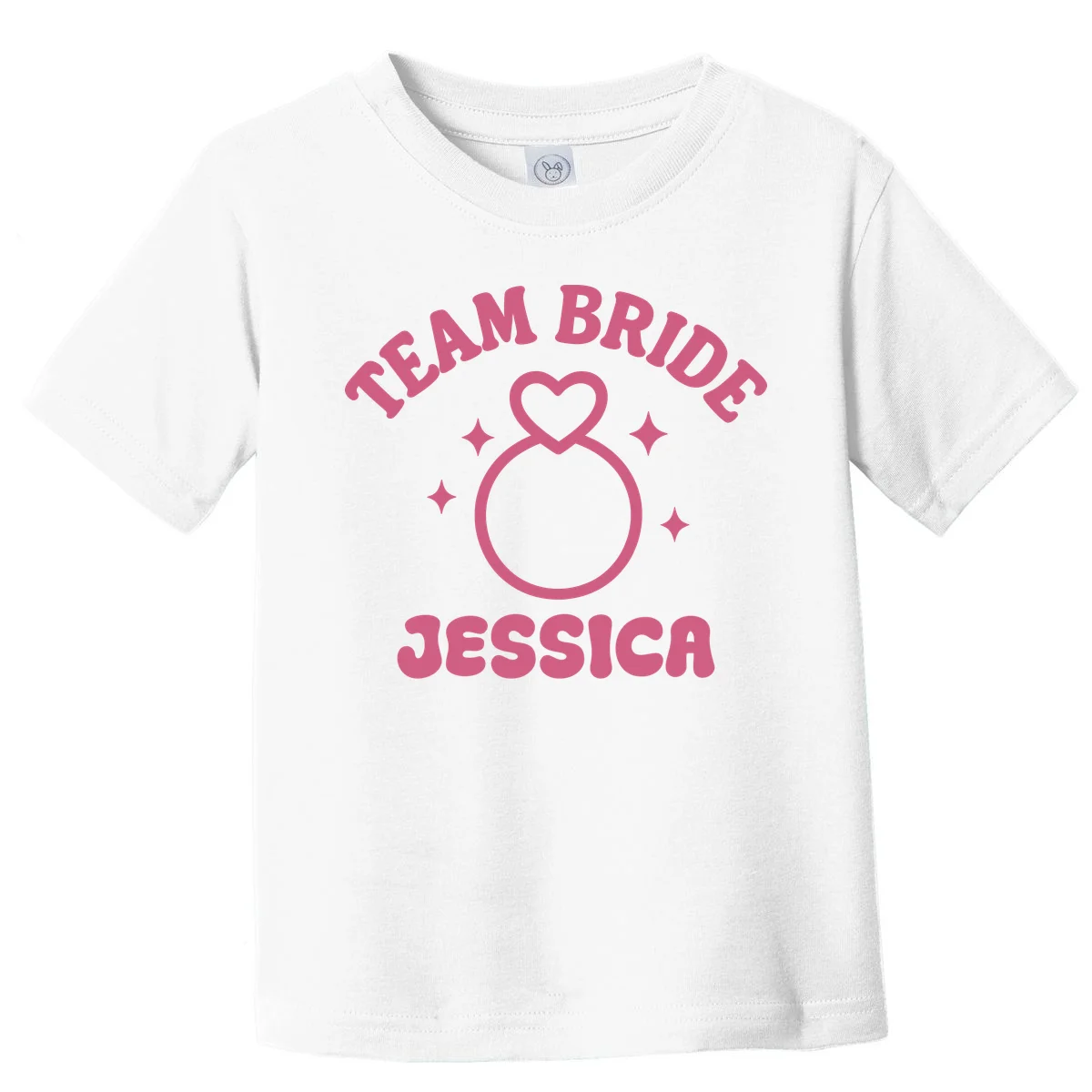 Team Bride Custom Bachelorette Toddler T-Shirt - Front