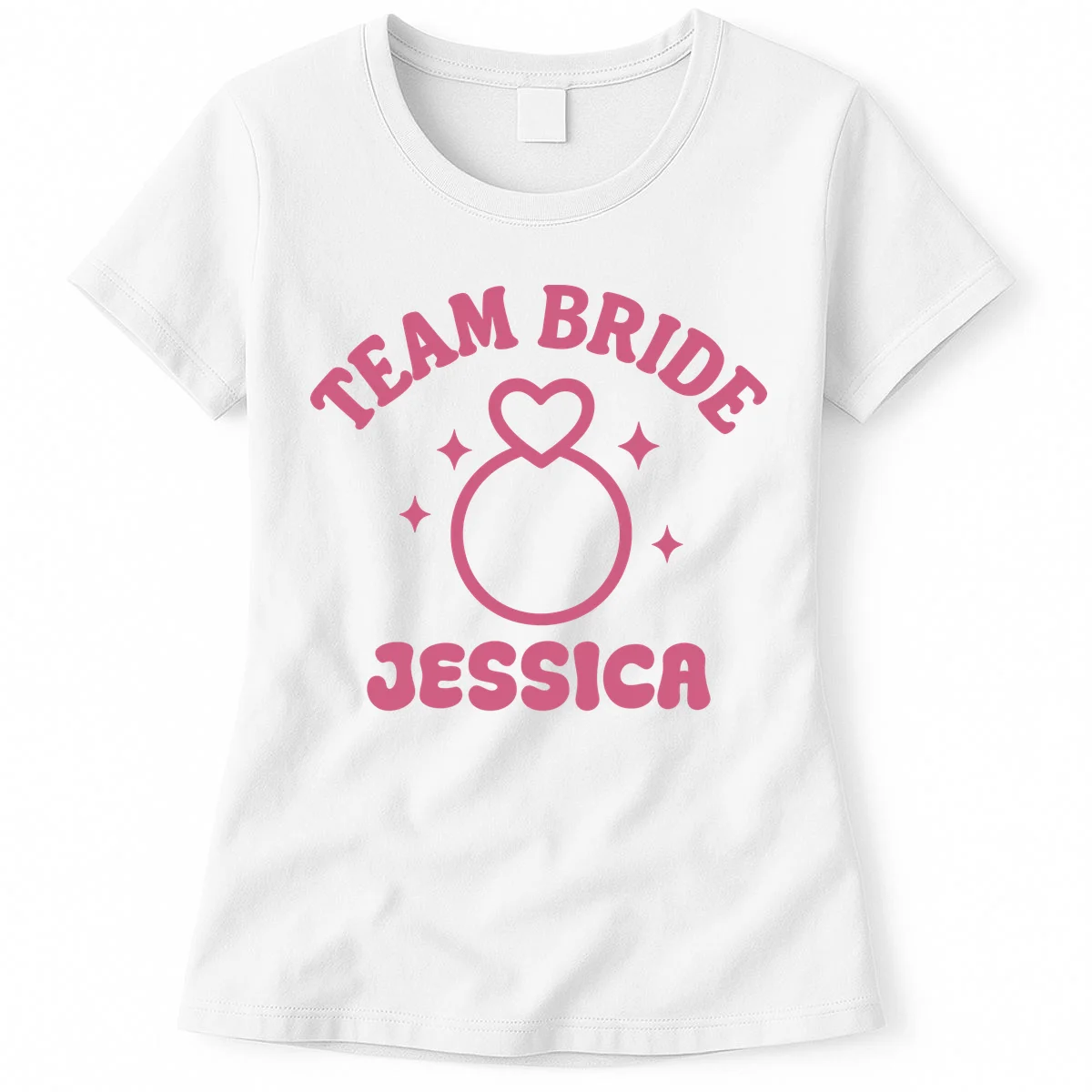 Team Bride Custom Bachelorette Women's T-Shirt - Front