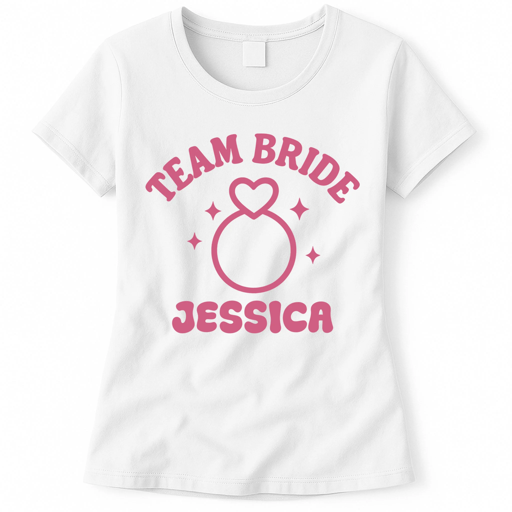 Team Bride Custom Bachelorette Women's T-Shirt - Front