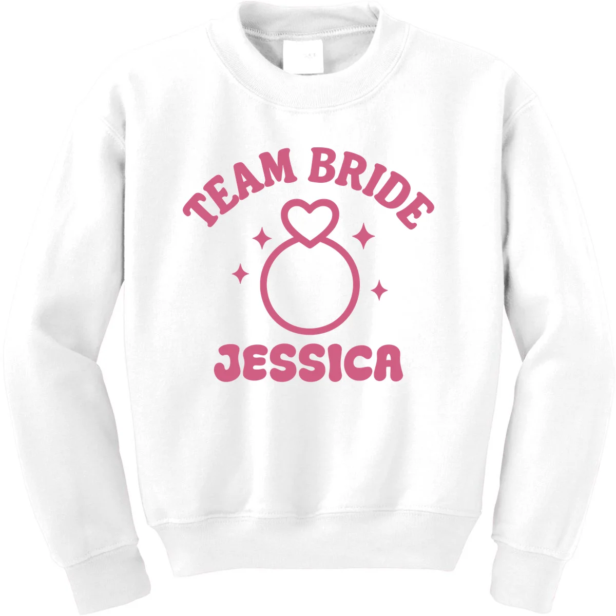 Team Bride Custom Bachelorette Kids Sweatshirt - Front