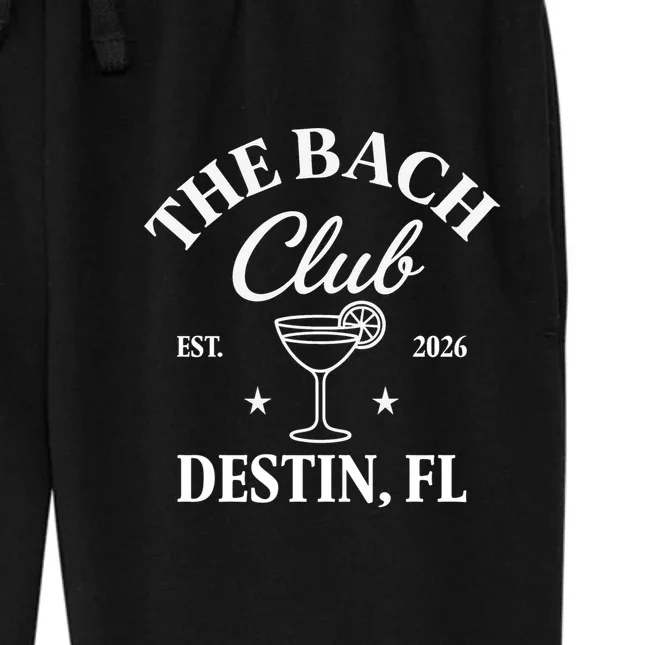 The Bach Club Custom Personalized Bachelorette Women's Fleece Sweatpants - Front - Close-up