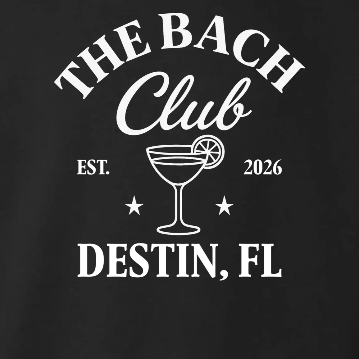The Bach Club Custom Personalized Bachelorette Toddler Hoodie - Front - Close-up