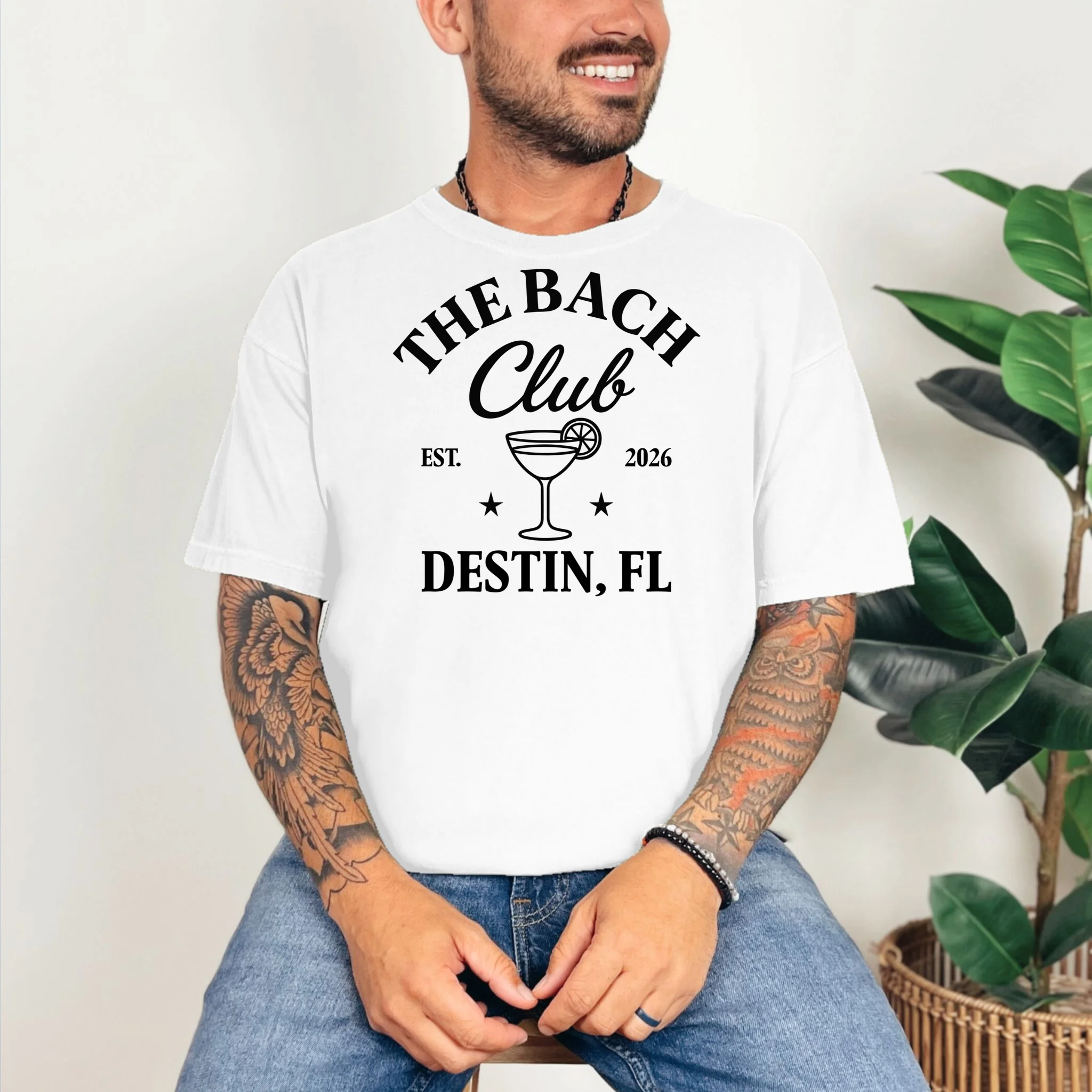 The Bach Club Custom Personalized Bachelorette T-Shirt - Front 2