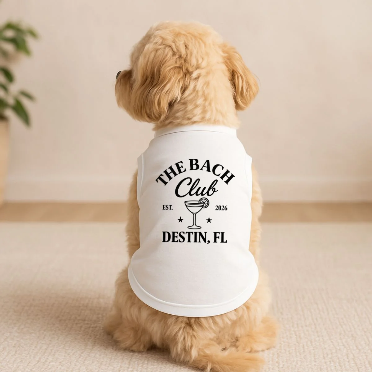 The Bach Club Custom Personalized Bachelorette Doggie Tank - Front 1