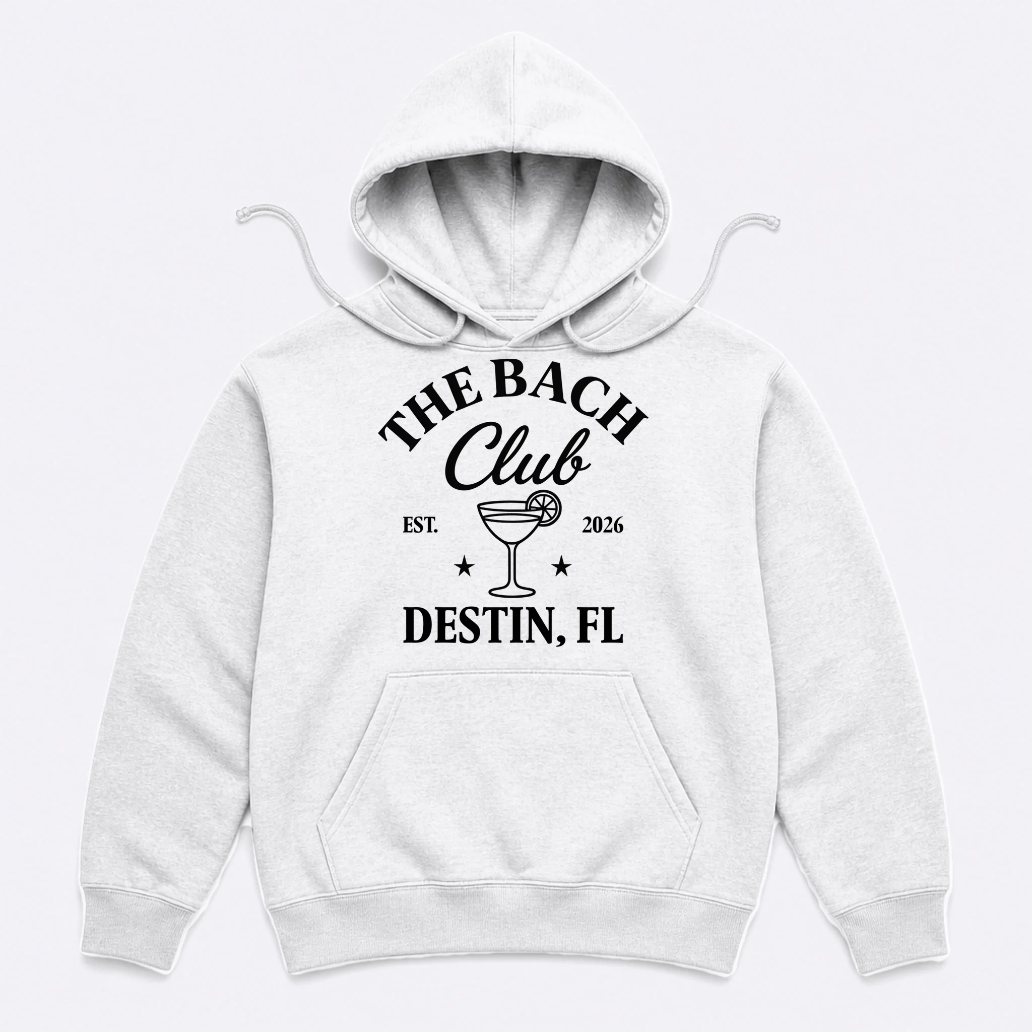 The Bach Club Custom Personalized Bachelorette Men's Hoodie - Front