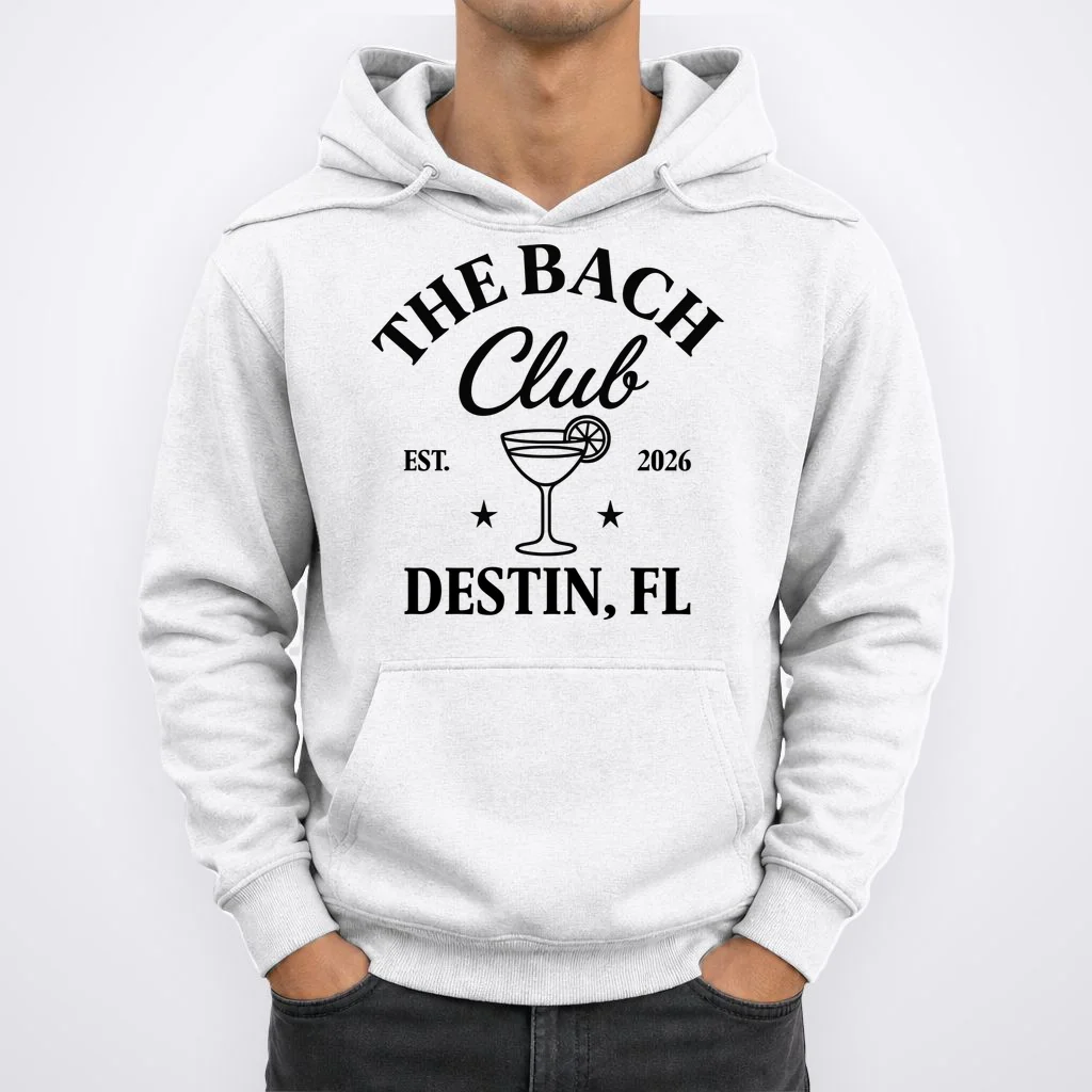 The Bach Club Custom Personalized Bachelorette Hoodie - Front 1
