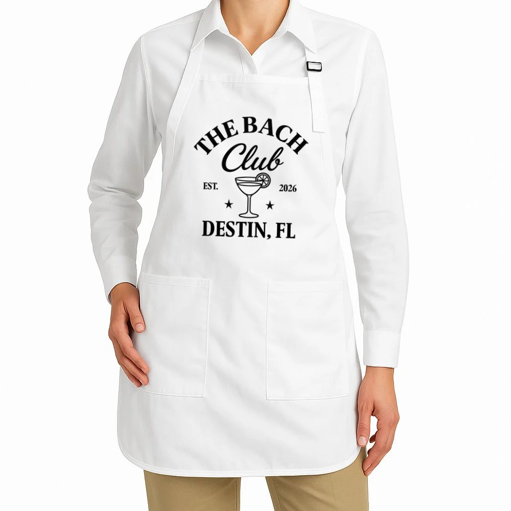 The Bach Club Custom Personalized Bachelorette Apron - Front 1