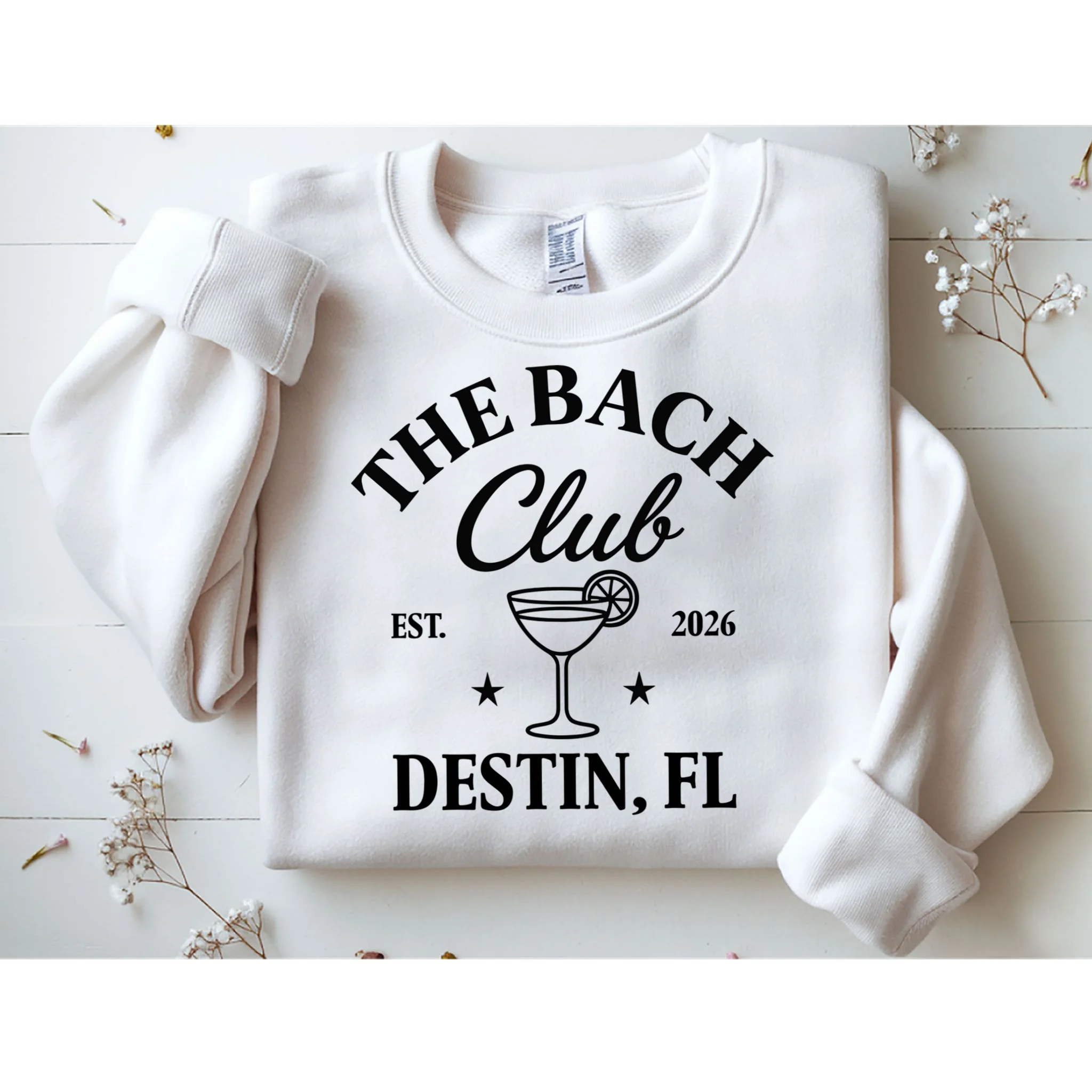 The Bach Club Custom Personalized Bachelorette Men's Sweatshirt - Front 1