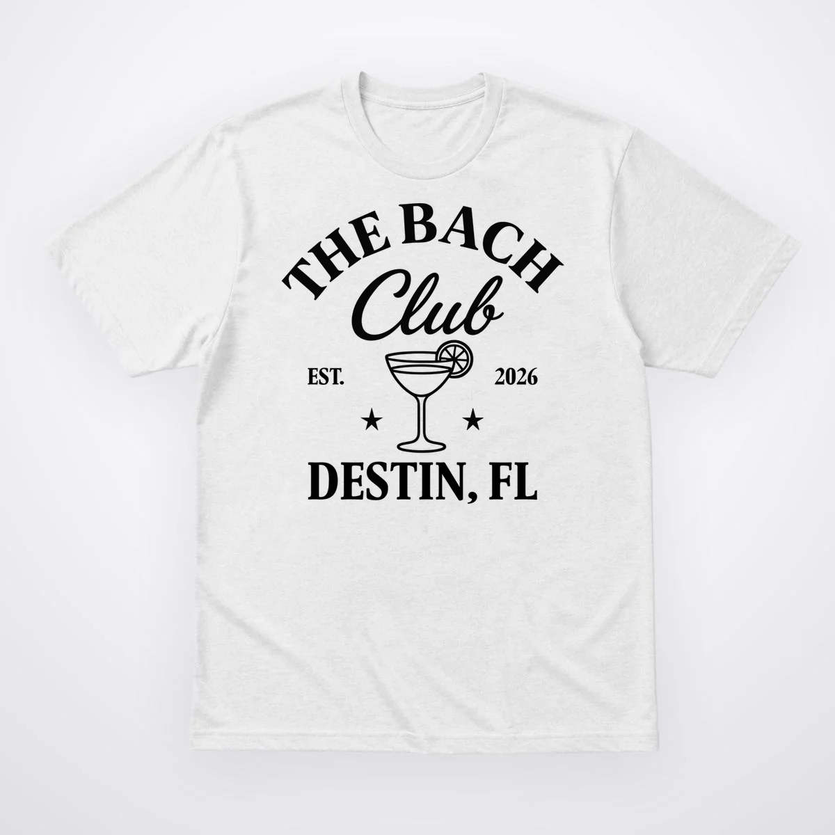 The Bach Club Custom Personalized Bachelorette Men's T-Shirt - Front