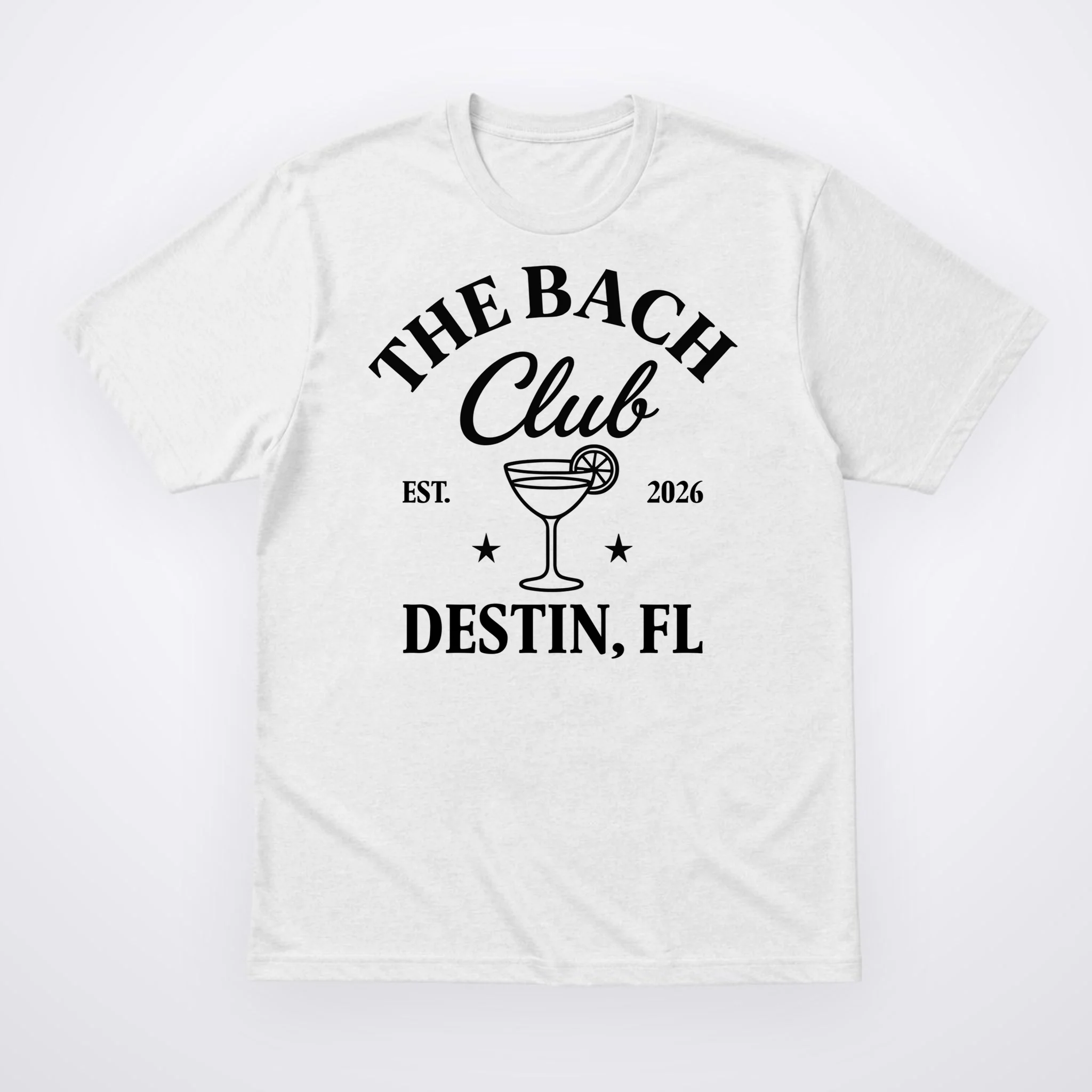 The Bach Club Custom Personalized Bachelorette Men's T-Shirt - Front