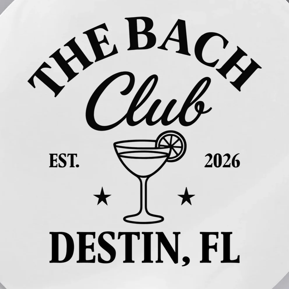 The Bach Club Custom Personalized Bachelorette Button - Front - Close-up
