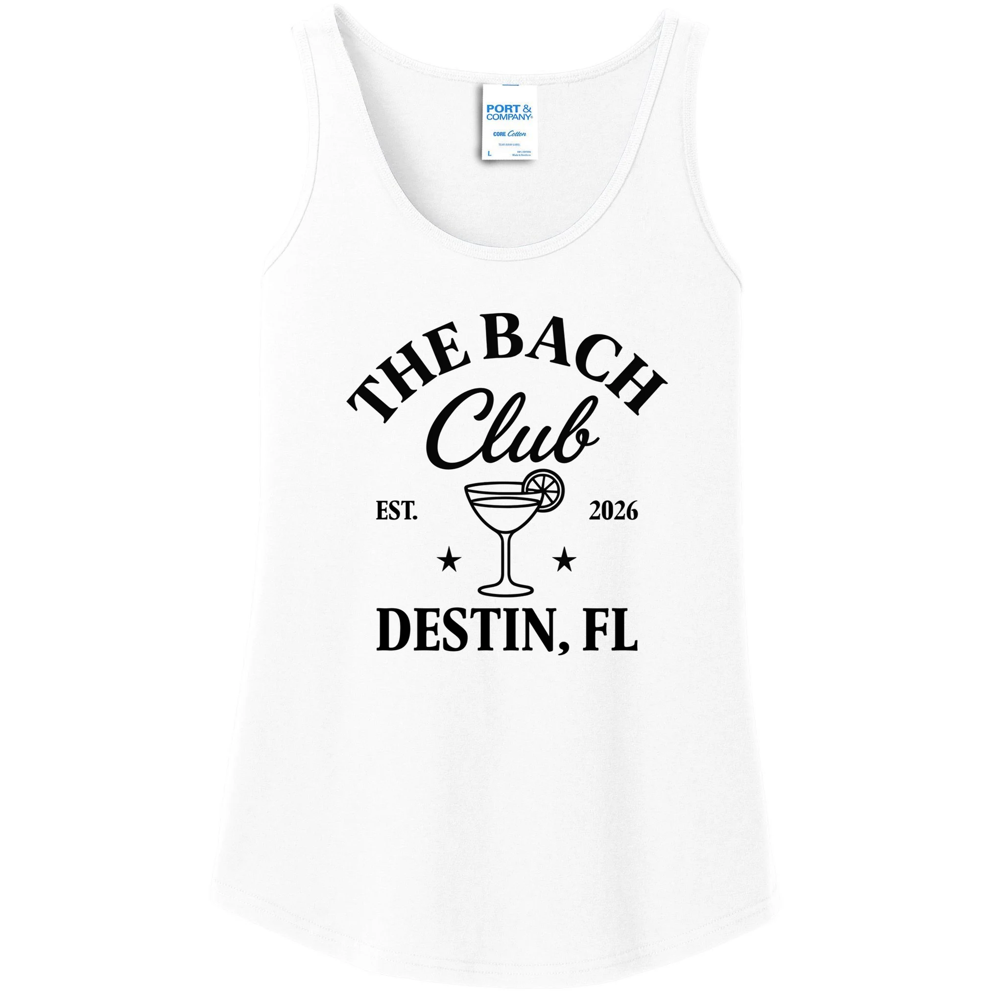 The Bach Club Custom Personalized Bachelorette Women's Tank Top - Front